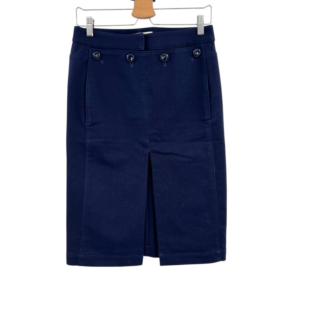 Acne Studios Drift Short Skirt Pencil Denim Navy Blue‎ Size 34 US 2